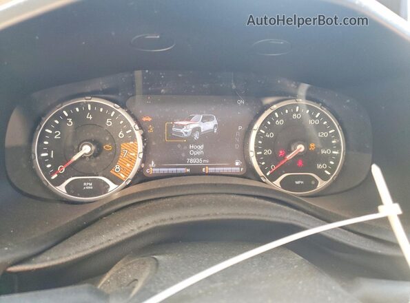ZACNJDD19MPM22181 2018 JEEP RENEGADE Black Instrument cluster view
