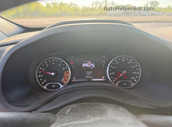 ZACNJDD1XNPP01429 2022 JEEP RENEGADE Teal Вид щитка приладів