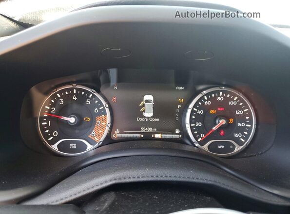 ZACNJDE10PPP17916 2023 JEEP RENEGADE Black Вид щитка приладів