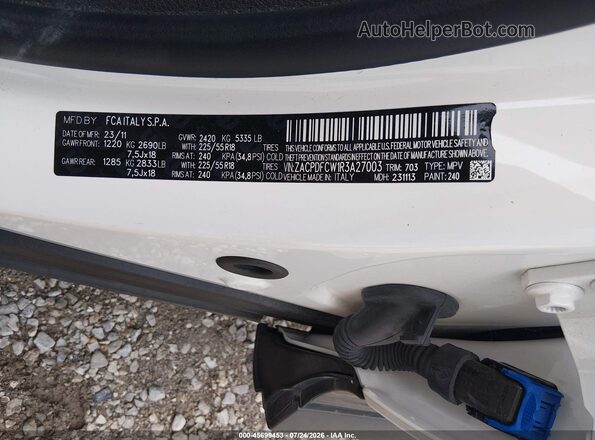 ZACPDFCW1R3A27003 2024 DODGE OTHER White Շարժիչի բաժամունքի տեսք