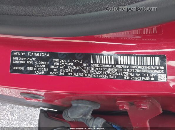 ZACPDFCW4R3A33720 2024 DODGE OTHER Silver Vista del compartimento del motor