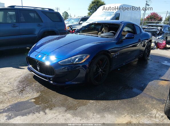 ZAM45VLAXH0243651 2017 MASERATI GRANTURISM Dark Blue Przód lewy