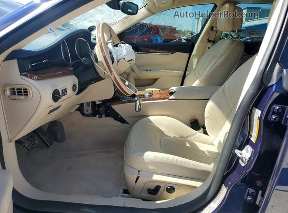 ZAM56RPA2H1199156 2017 MASERATI QUATTROPOR Blue Front interior view