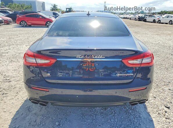 ZAM56RPA2H1199156 2017 MASERATI QUATTROPOR Blue Rear view
