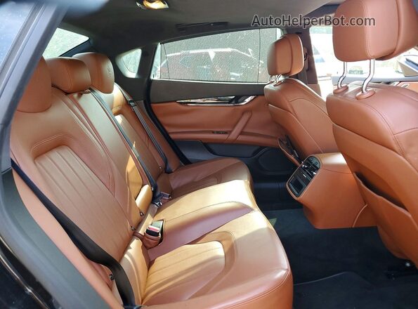 ZAM56RPA3G1168707 2016 MASERATI QUATTROPOR Black Вид задніх сидінь