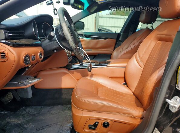 ZAM56RPA3G1168707 2016 MASERATI QUATTROPOR Black Вид салону спереду