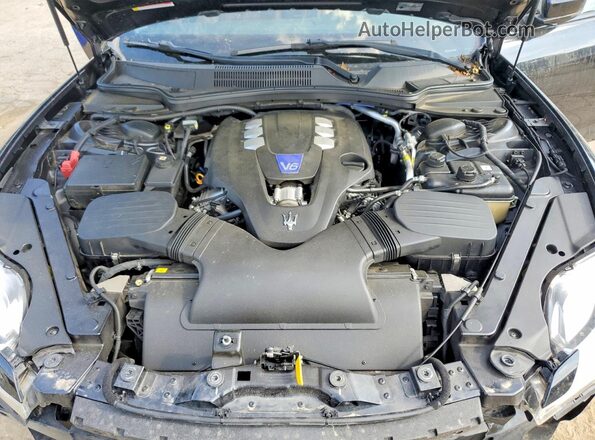 ZAM56RPA3G1168707 2016 MASERATI QUATTROPOR Black Вид задньої частини салону
