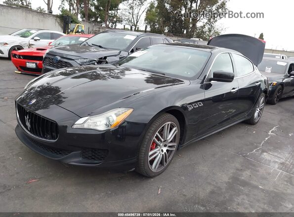 ZAM56RPA4G1189291 2016 MASERATI QUATTROPOR Black წინა მარცხენა ხედი სამი მეოთხედიდან