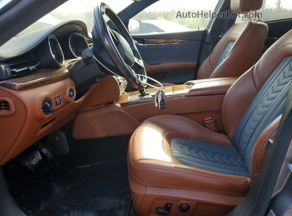ZAM56RPL5H1197077 2017 MASERATI QUATTROPOR Серый Вид салона спереди