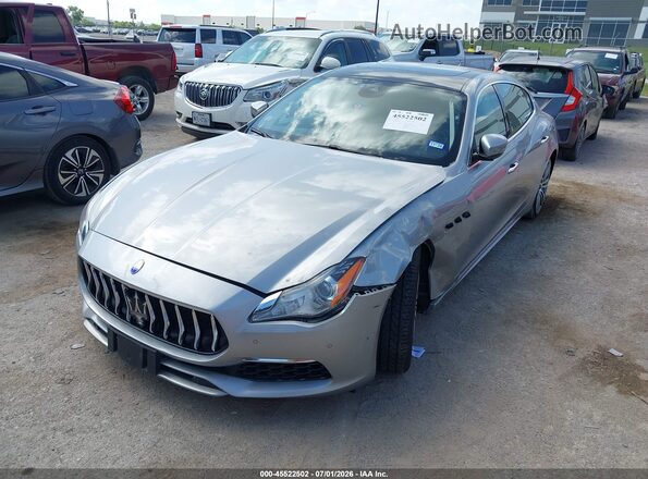 ZAM56RPL7H1211643 2017 MASERATI QUATTROPOR Серебряный Передняя левая четверть