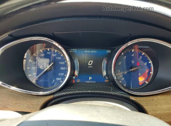 ZAM56RPS4H1235504 2017 MASERATI QUATTROPOR Black Вид щитка приладів
