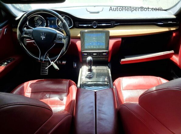 ZAM56RPS4H1235504 2017 MASERATI QUATTROPOR Black Вид панелі приладів