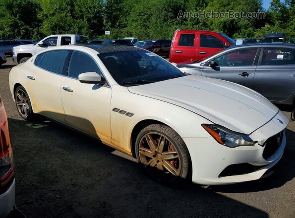 ZAM56RRA3H1206029 2017 MASERATI QUATTROPOR Белый Передняя правая четверть