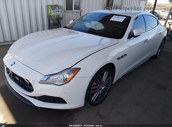 ZAM56RRA6H1232396 2017 MASERATI QUATTROPOR Белый Передняя левая четверть