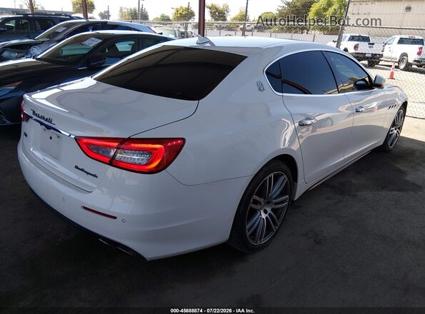 ZAM56RRA6H1232396 2017 MASERATI QUATTROPOR Белый Задняя правая четверть