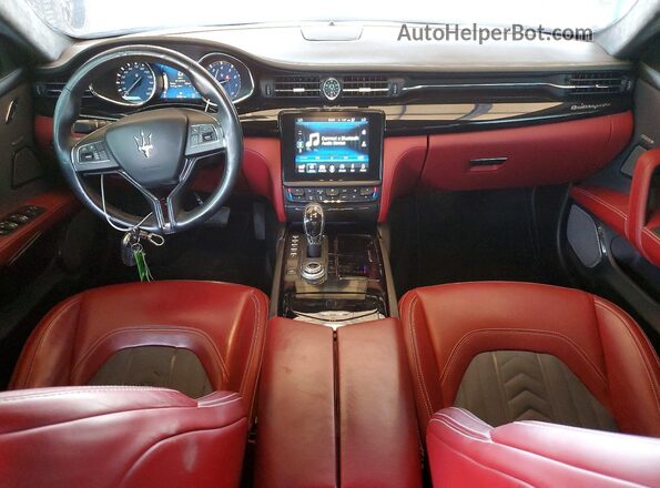 ZAM56YPL1J1259865 2018 MASERATI QUATTROPOR Black Առջևի վահանակի տեսք