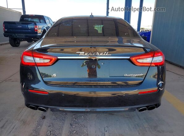 ZAM56YPL1J1259865 2018 MASERATI QUATTROPOR Black Հետևի տեսք