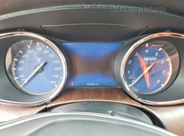 ZAM56YPL4J1281259 2018 MASERATI QUATTROPOR Gray Instrument cluster view