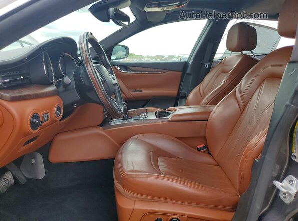 ZAM56YPL4J1281259 2018 MASERATI QUATTROPOR Gray Front interior view