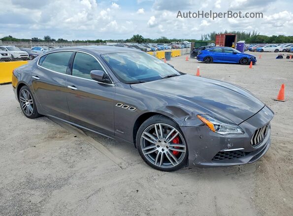 ZAM56YPL4J1281259 2018 MASERATI QUATTROPOR Gray Front right