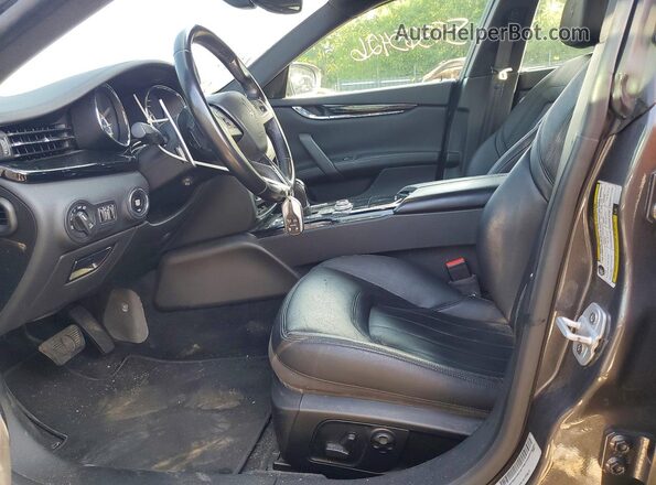 ZAM56YRA2J1293132 2018 MASERATI QUATTROPOR Gray Front interior view