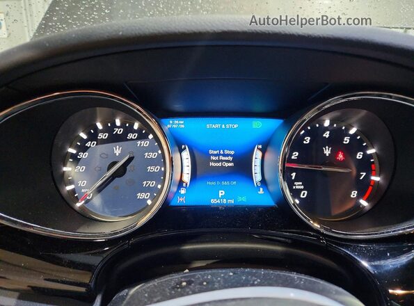 ZAM56YRA2J1293132 2018 MASERATI QUATTROPOR Gray Instrument cluster view