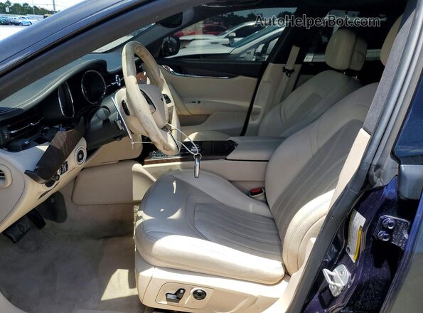 ZAM56YRA7J1286449 2018 MASERATI QUATTROPOR Black Widok wnętrza z przodu