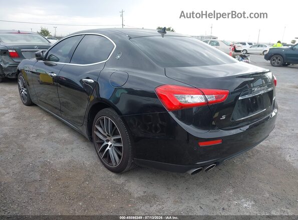 ZAM57RSA1H1240851 2017 MASERATI GHIBLI Черный Задняя левая четверть