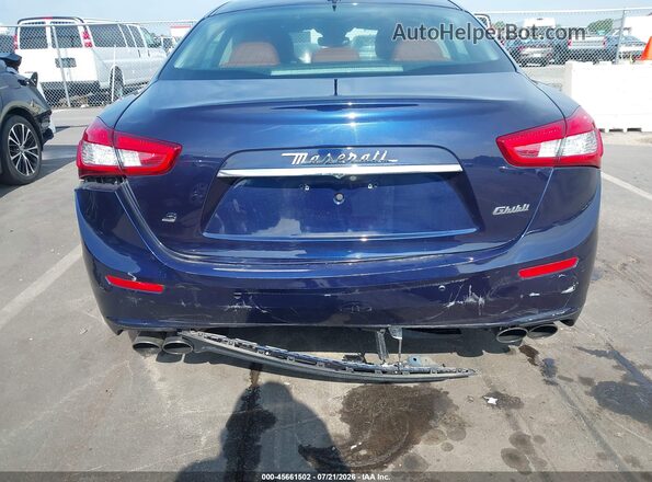 ZAM57RSA1H1252529 2017 MASERATI GHIBLI Dark Blue Front view