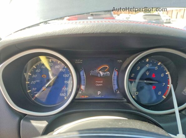 ZAM57RSA7G1187524 2016 MASERATI GHIBLI Black Instrument cluster view