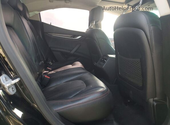 ZAM57RSA7G1187524 2016 MASERATI GHIBLI Black Rear seats view