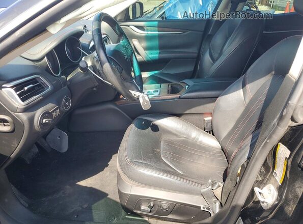 ZAM57RSA7G1187524 2016 MASERATI GHIBLI Black Front interior view