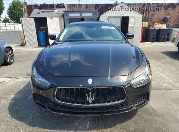 ZAM57RSA7G1187524 2016 MASERATI GHIBLI Black Front view