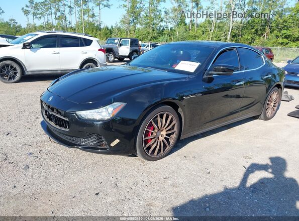 ZAM57RSA7G1191749 2016 MASERATI GHIBLI Black Vista tres cuartos delantera izquierda