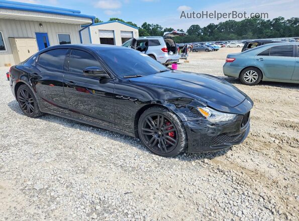 ZAM57RSS1H1249851 2017 MASERATI GHIBLI Черный Передняя правая четверть