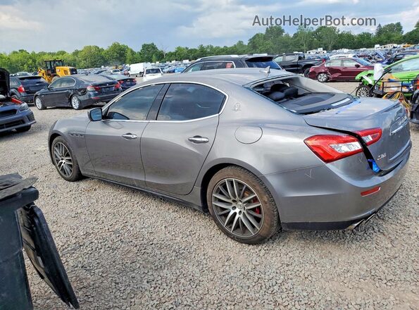 ZAM57RTA6G1181115 2016 MASERATI GHIBLI Gray Trasero izquierdo