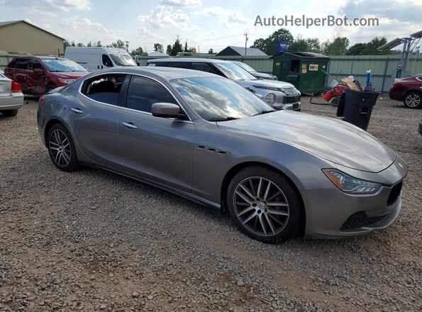 ZAM57RTA6G1181115 2016 MASERATI GHIBLI Gray Delantero derecho