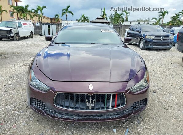 ZAM57XSA0G1173811 2016 MASERATI GHIBLI Maroon Դիմացի տեսք