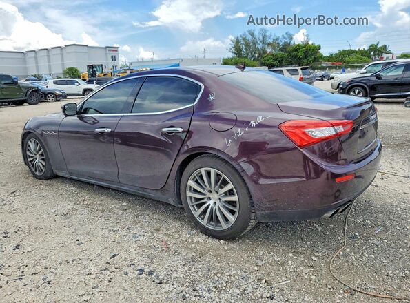 ZAM57XSA0G1173811 2016 MASERATI GHIBLI Maroon Հետևի ձախ