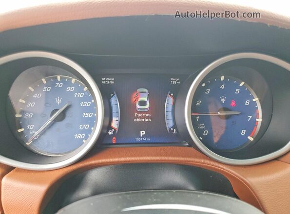 ZAM57XSA0G1173811 2016 MASERATI GHIBLI Maroon Սարքավորումների վահանակի տեսք