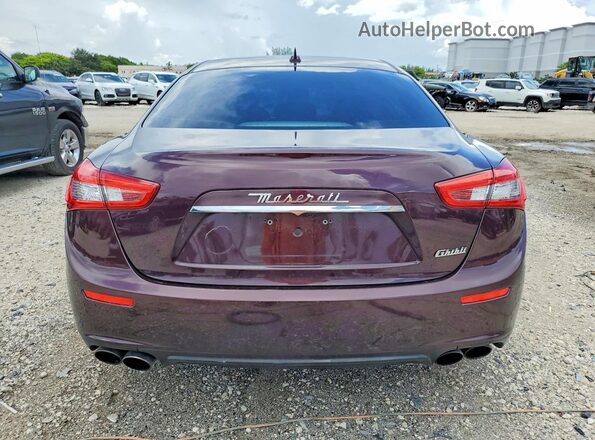 ZAM57XSA0G1173811 2016 MASERATI GHIBLI Maroon Հետևի տեսք
