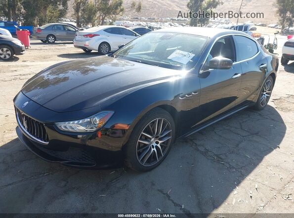 ZAM57XSA0H1219168 2017 MASERATI GHIBLI Black Передня ліва чверть