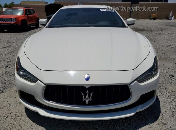ZAM57XSA2G1167816 2016 MASERATI GHIBLI Белый Вид спереди