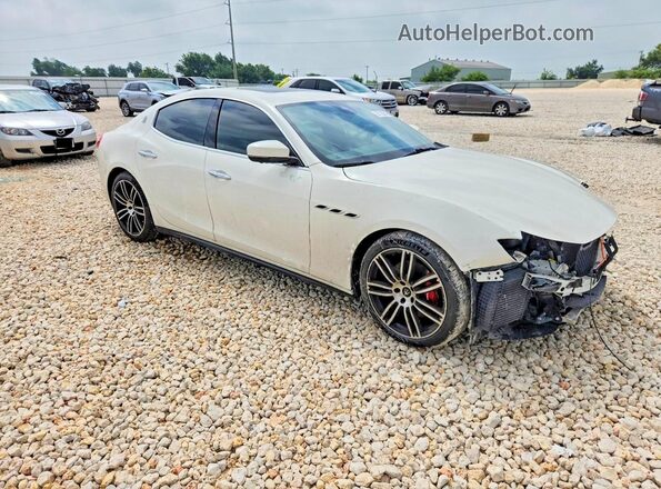 ZAM57XSA2K1314712 2019 MASERATI GHIBLI Белый Передняя правая четверть