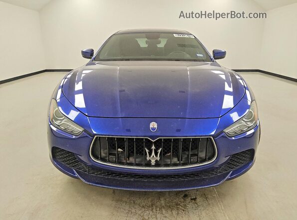 ZAM57XSA3H1242332 2017 MASERATI GHIBLI Синий Вид спереди