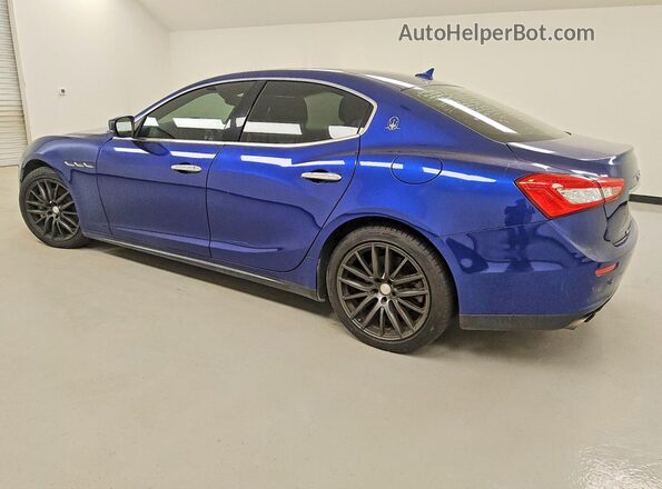 ZAM57XSA3H1242332 2017 MASERATI GHIBLI Синий Задняя левая четверть