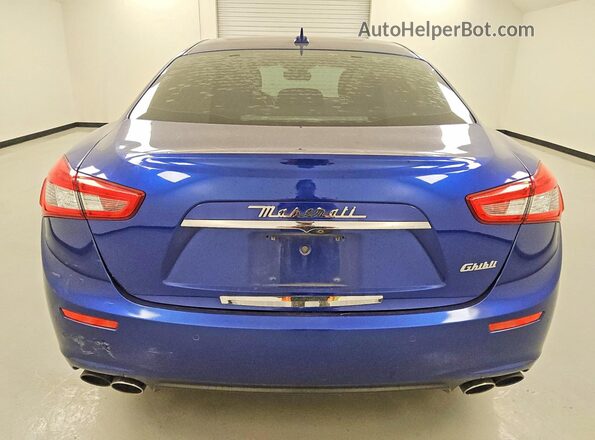 ZAM57XSA3H1242332 2017 MASERATI GHIBLI Синий Вид сзади