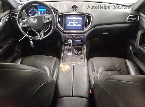 ZAM57XSA3H1242332 2017 MASERATI GHIBLI Синий Вид панели приборов