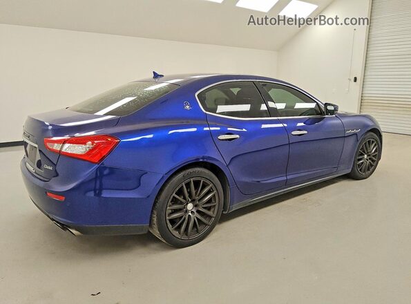 ZAM57XSA3H1242332 2017 MASERATI GHIBLI Синий Задняя правая четверть