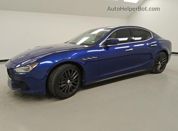 ZAM57XSA3H1242332 2017 MASERATI GHIBLI Синий 